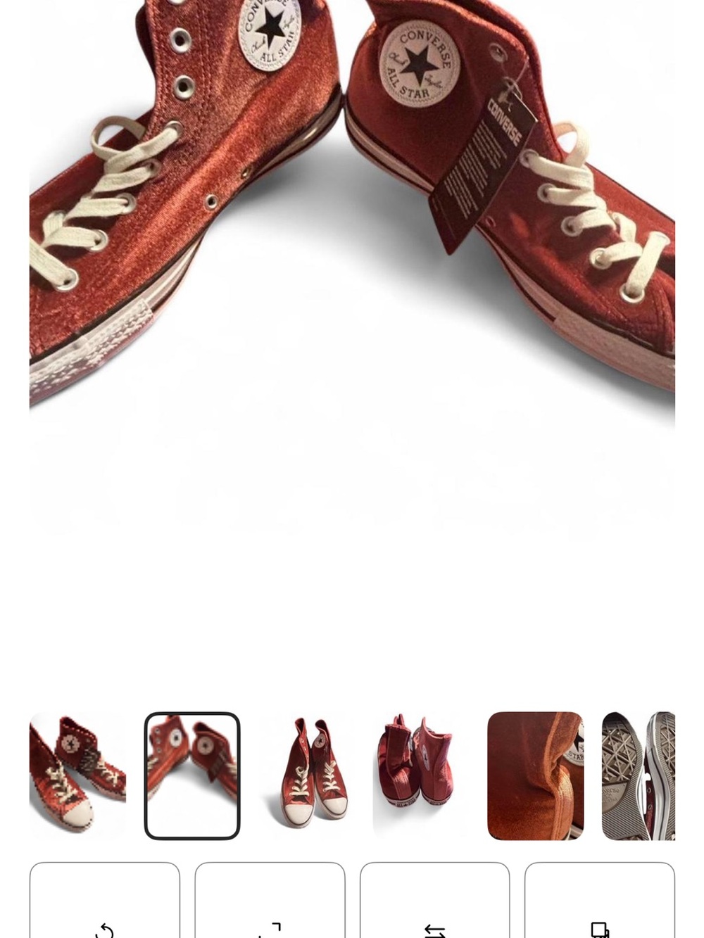 Converse Chuck Taylor Red Velvet Crush High-Top Sneakers Women’s size 11 NWT - Picture 2 of 7